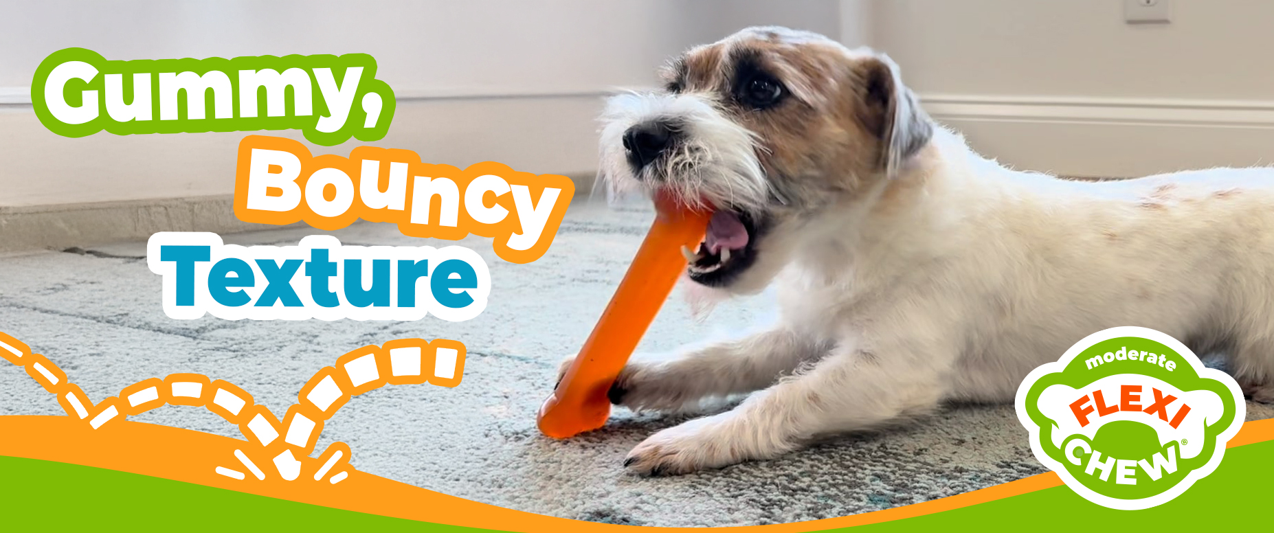 gummy, bouncy texture