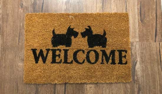 dog welcome mat
