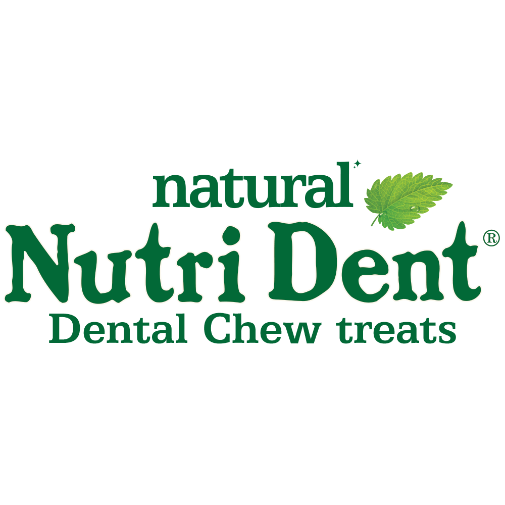 Natural Nutri Dent logo with "Dental Chew Treats" tagline.