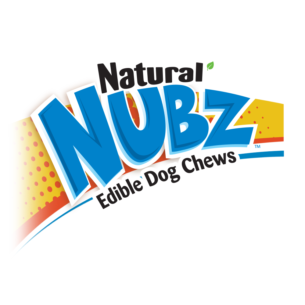 Nubz logo with "Natural" and "Edible Dog Chews" subtext.