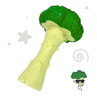 Broccoli shaped novelty chew toy