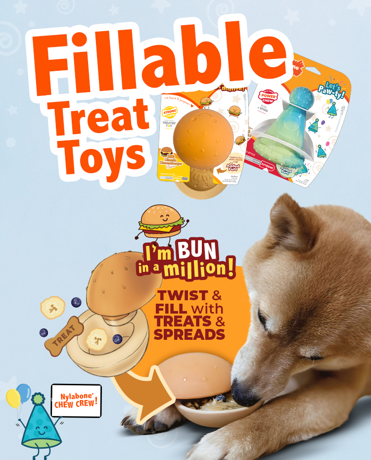 Treat Toy Announcement for Party Hat Treat Toy and Twist 'N Fill Treatin' Toy​