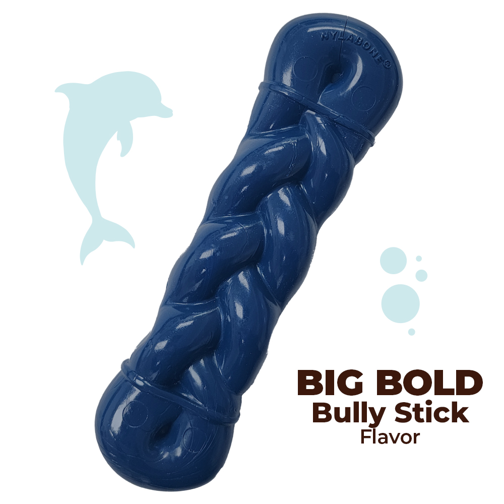 Small or Medium Infinity Braid Power Chew Toy For Medium Dogs Chew Toy in Bully Stick flavor in package