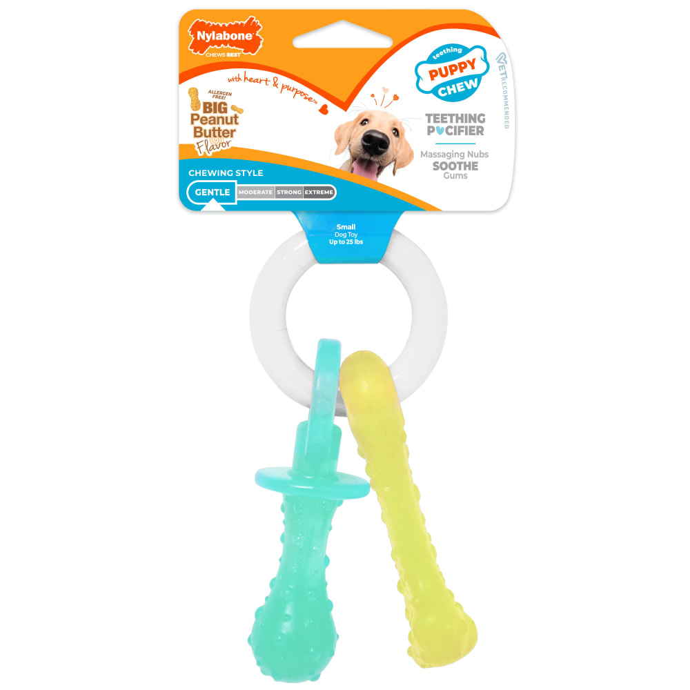 018214852292-nylabone-puppy-chew-teething-pacifier-inpackagingfront