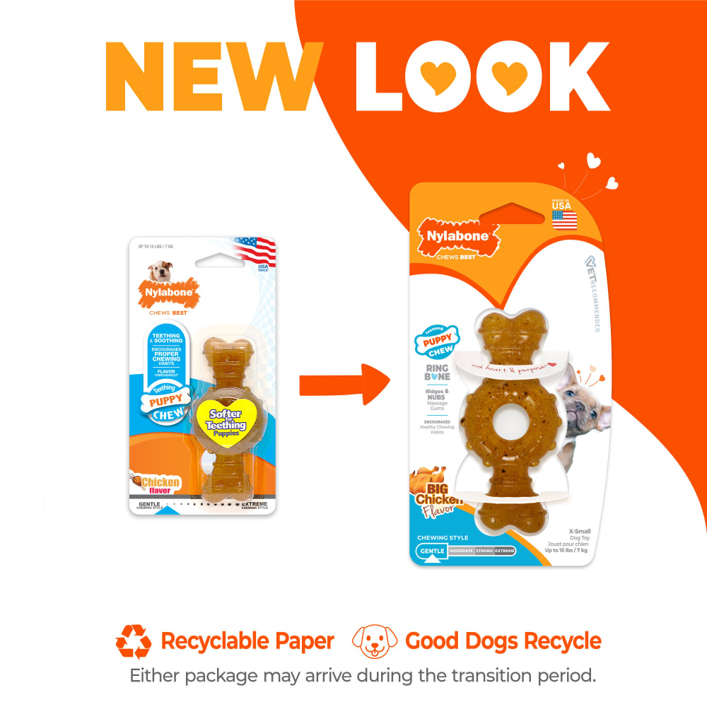 Puppy Chew Ring Bone new look.