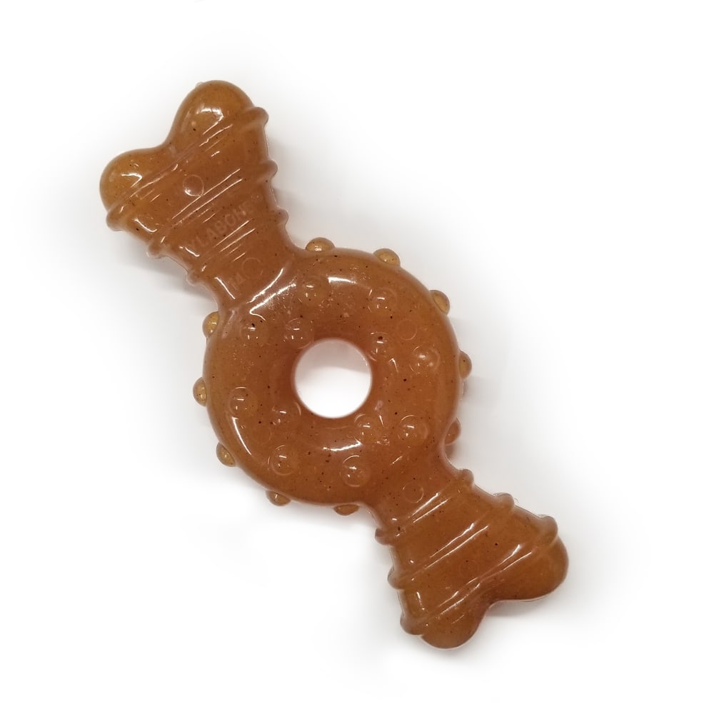 Nylabone Puppy Chew Ring Bone Wolf Outofpackaging Isolated out of packaging