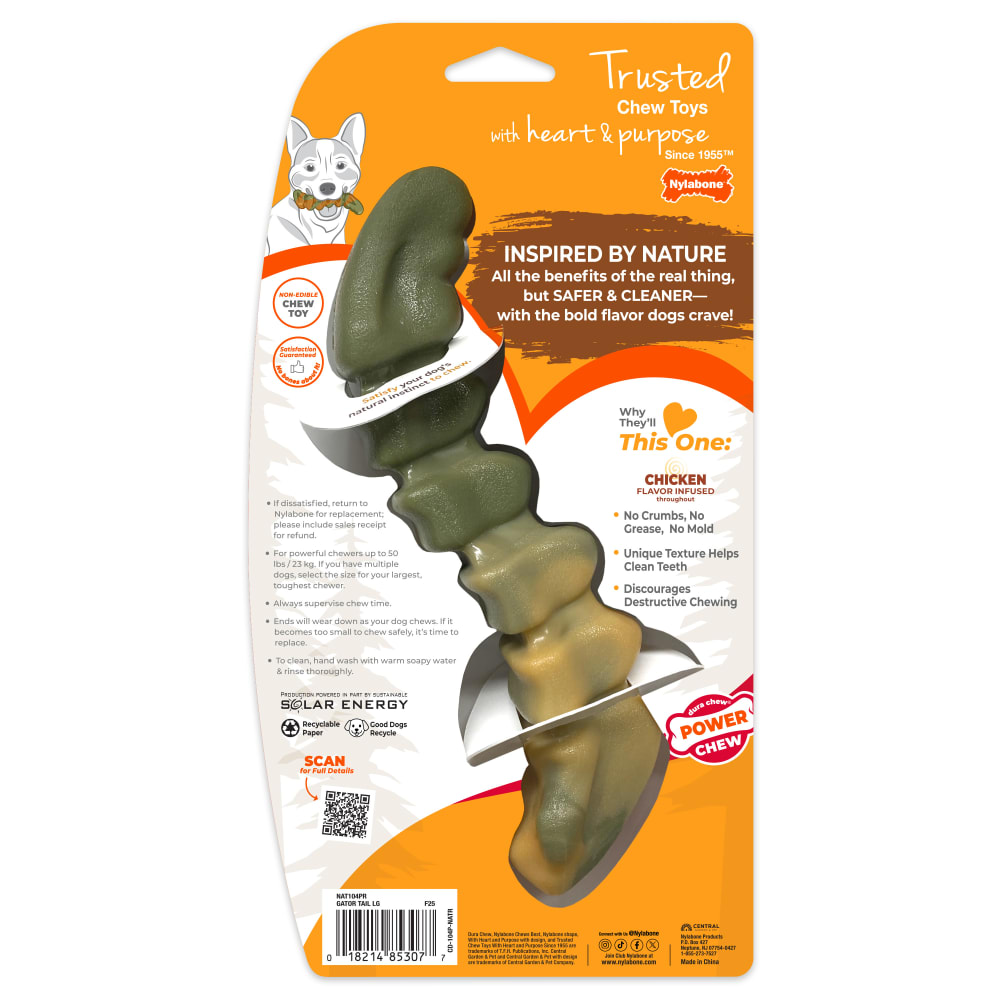 Power Chew Gator Tail Alternative Chew Toy | Nylabone