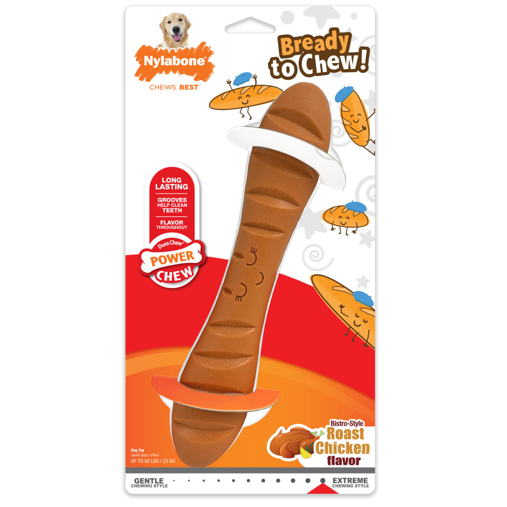 Power Chew Baguette dog toy front of package