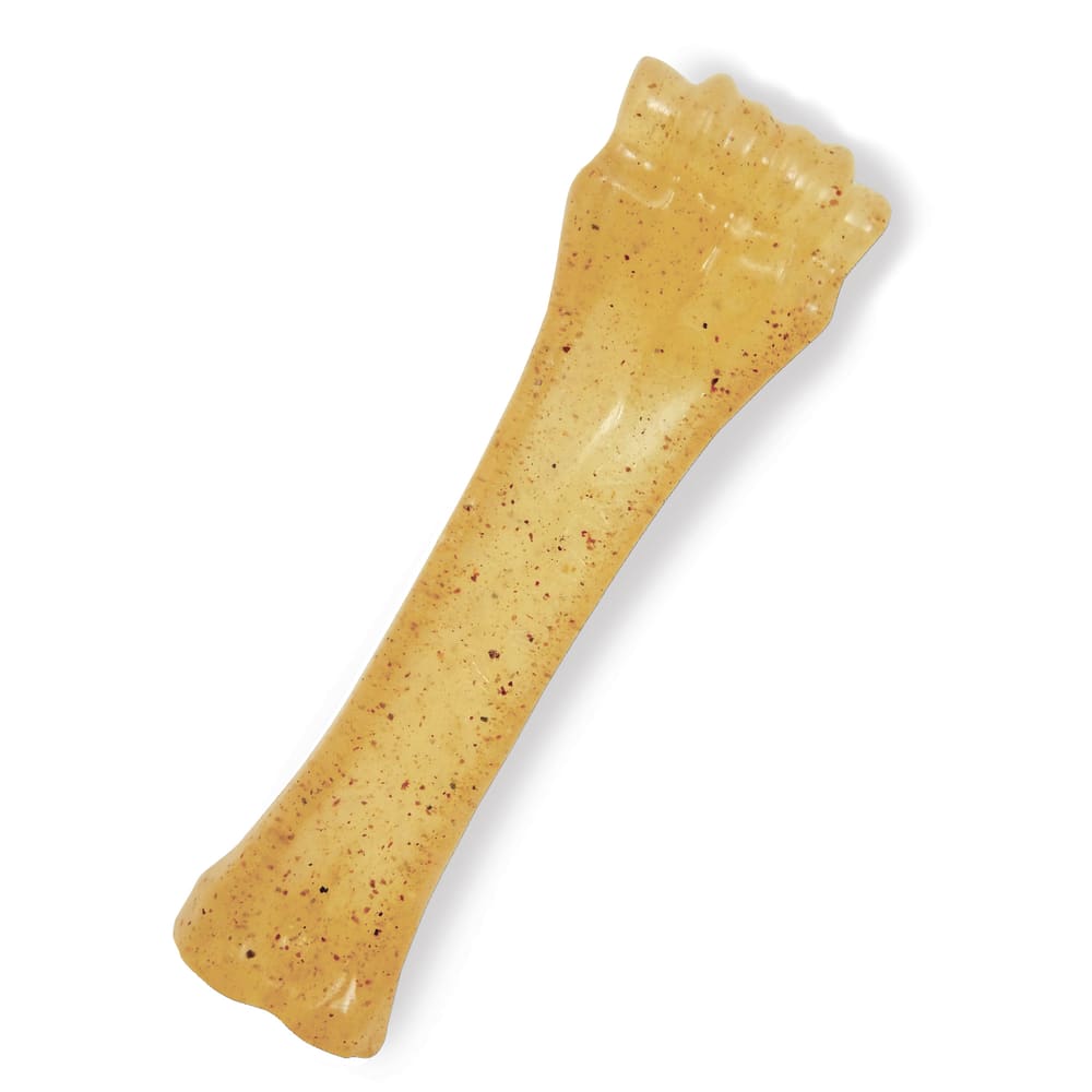 018214778196-nylabone-chicken-flex-moderate-chew-dog-toy-out-of-box-front