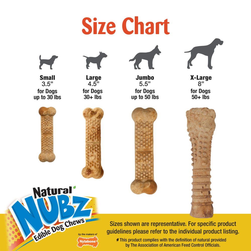 Meaty Center Edible Dog Chews | Natural Nubz | Nylabone