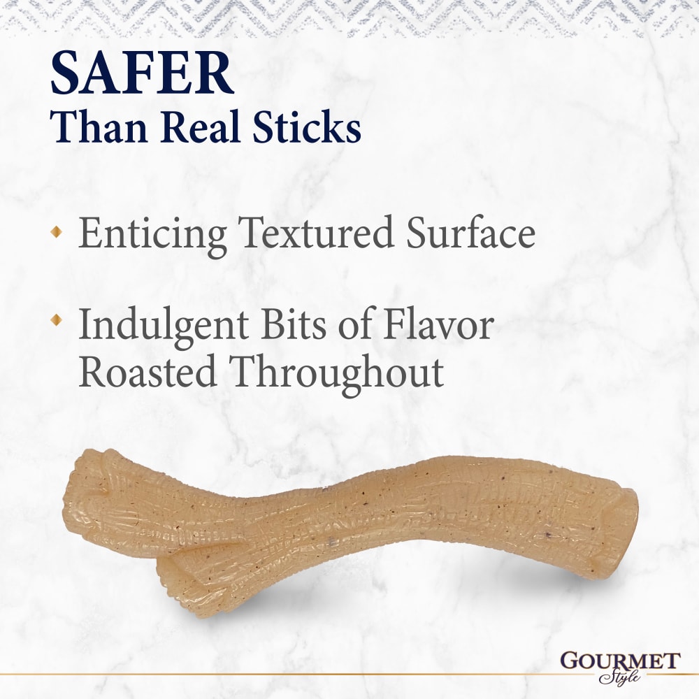 018214852704_Nylabone_Gourmet Style Large Chicken Stick_FeaturesandBenefits