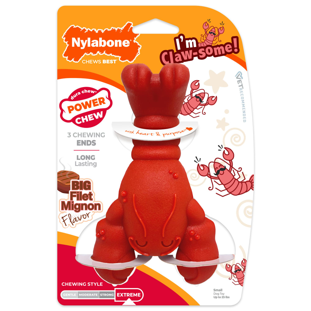 Power Chew Lobster Dog Toy | Nylabone