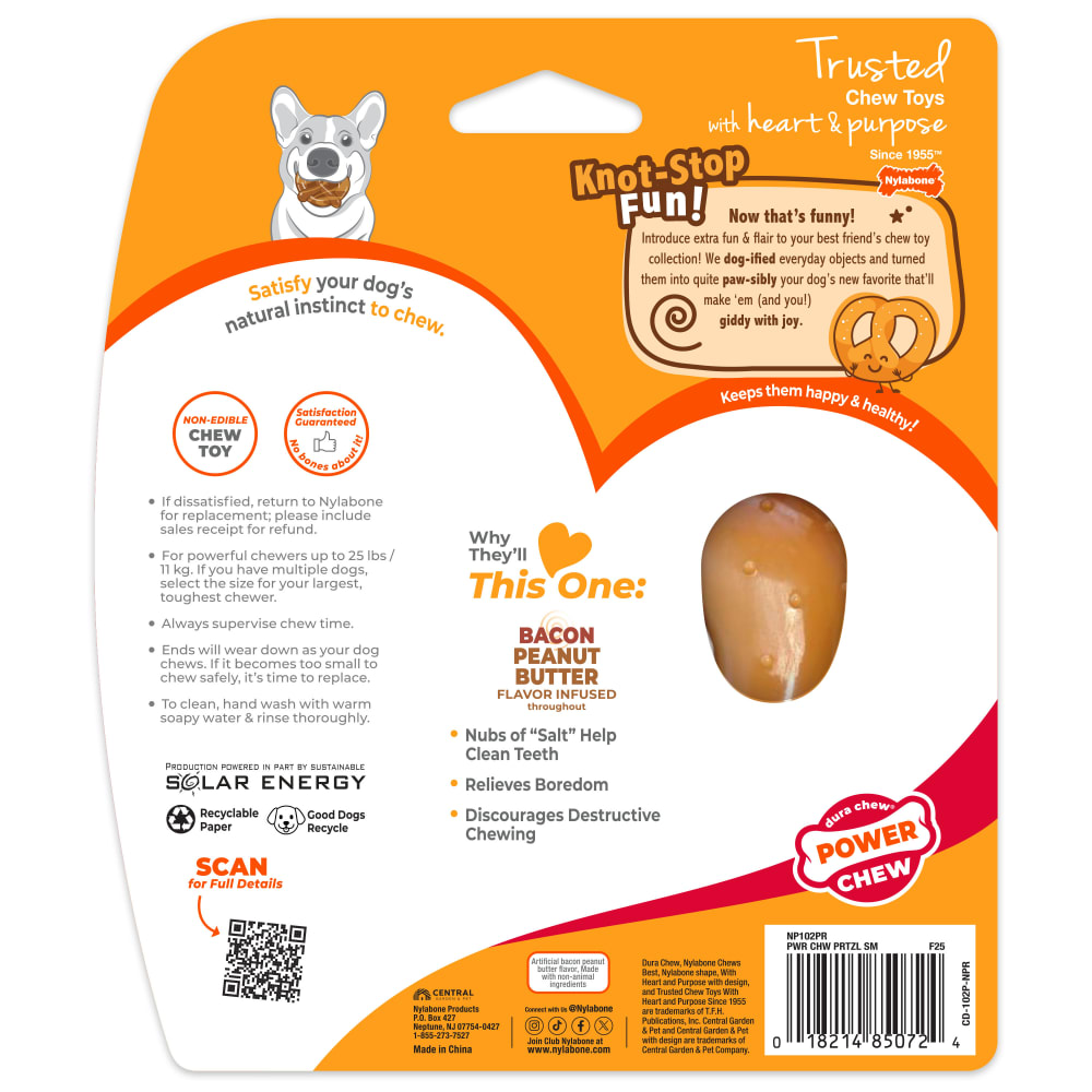 Power Chew Pretzel Dog Toy | Nylabone