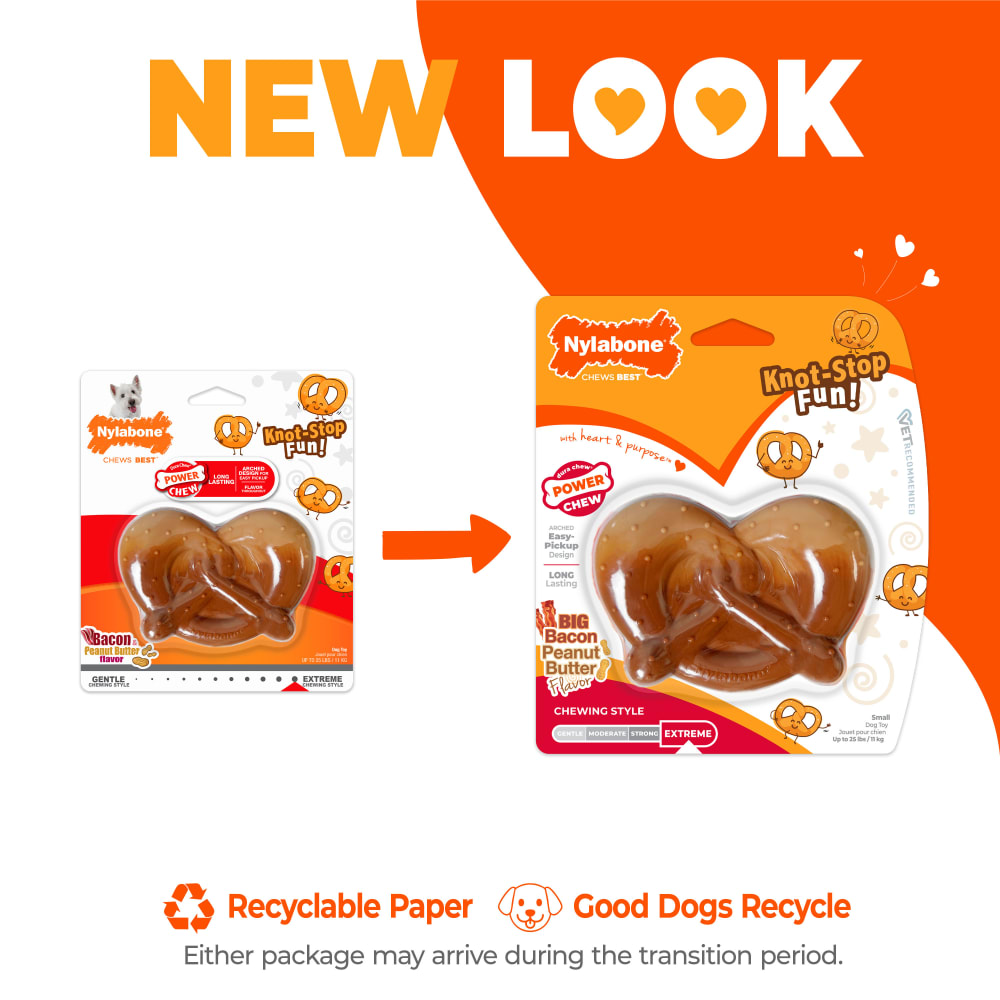 Power Chew Pretzel Dog Toy | Nylabone