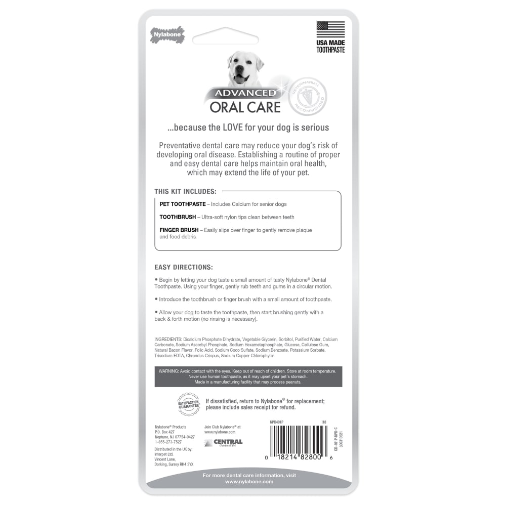 Nylabone advanced oral care toothpaste best sale