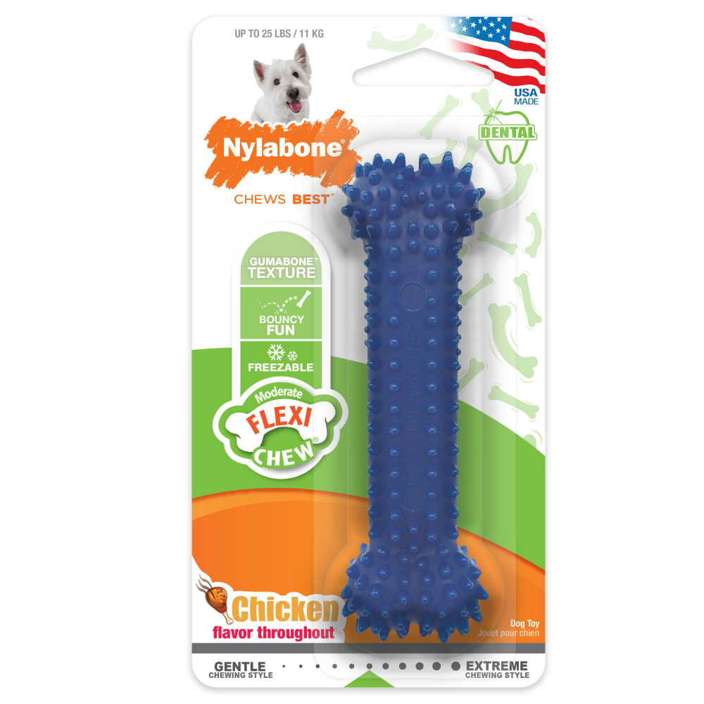 Nylabone Dental Chew Bone Dog Toy Nylabone Dental Chew Bone Dog Toy