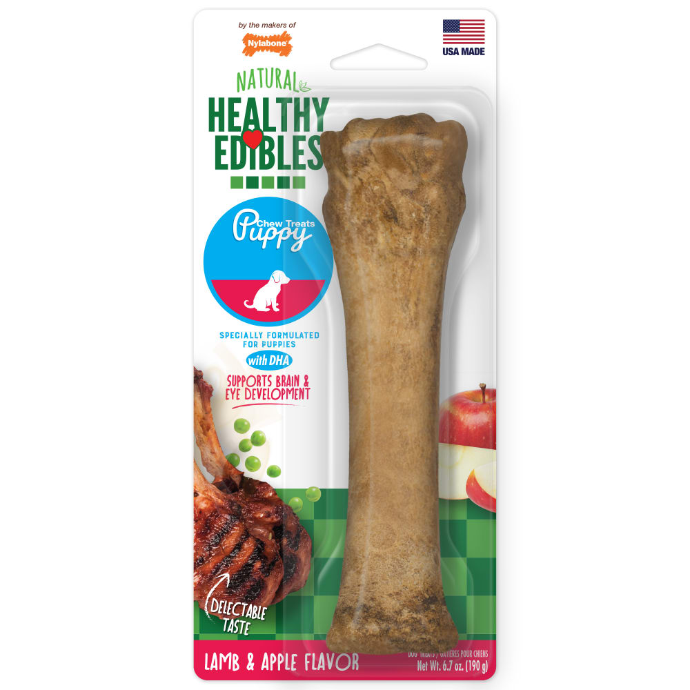 Nylabone Healthy Edibles Puppy Lamb And Apples Dog Treats Nylabone Healthy Edibles Puppy Lamb And Apples Dog Treats