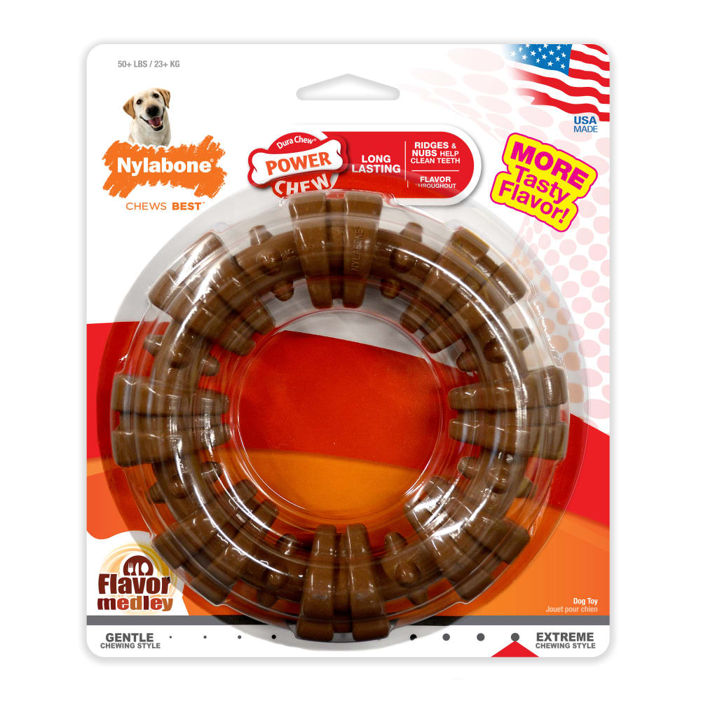 Nylabone Dura Chew Flavor Medley Chew Toy Nylabone Dura Chew Flavor Medley Chew Toy