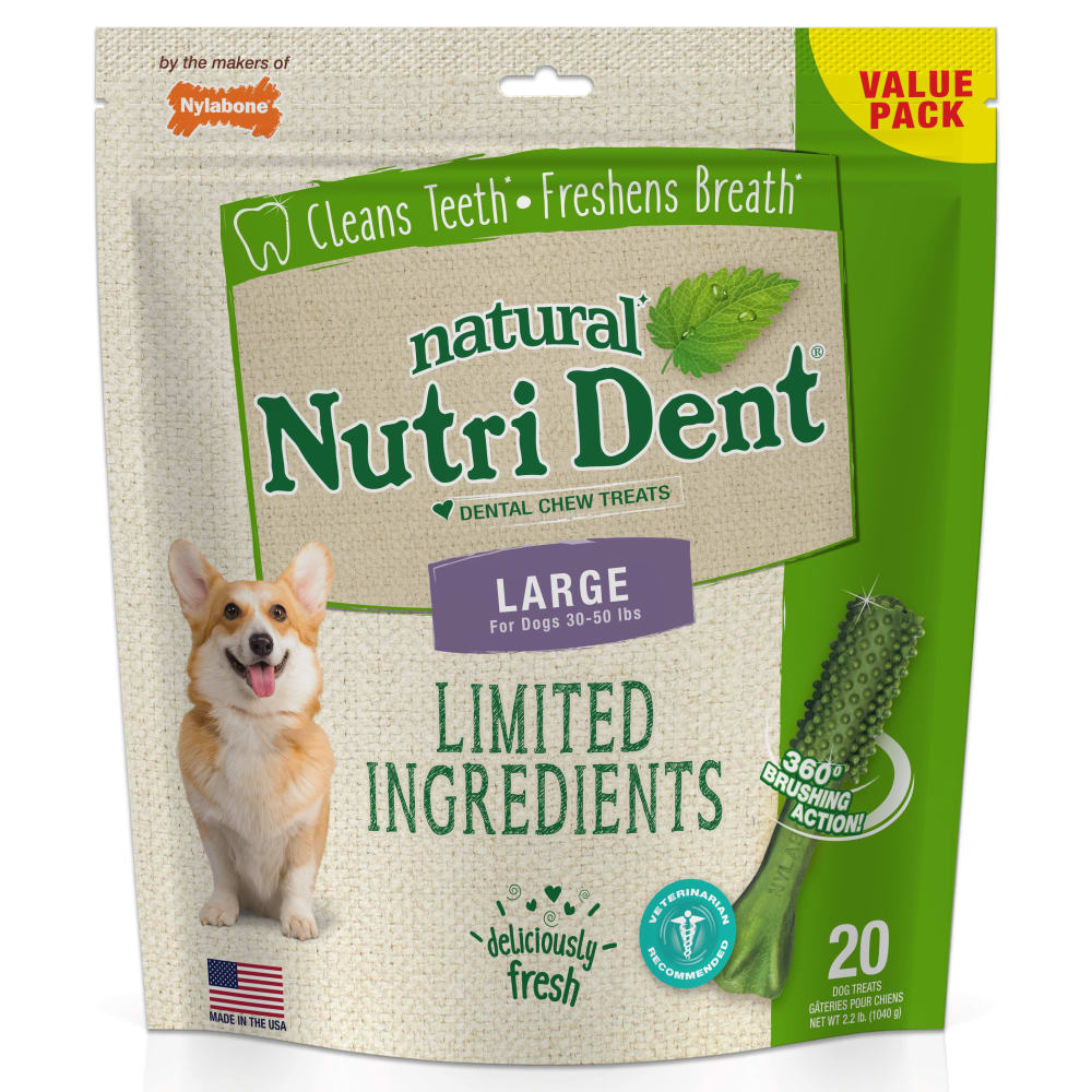 Nutri Dent Fresh Breath Dog Dental Chews Nylabone